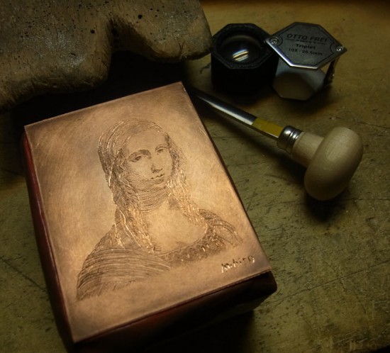 インチジオーネ　フィレンツェ彫り　版画