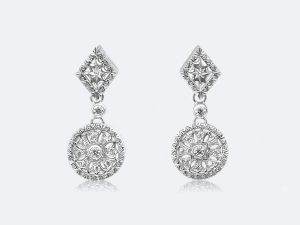 フィレンツェ透かし彫りのイヤリング