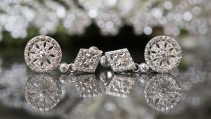 フィレンツェ透かし彫りのイヤリング