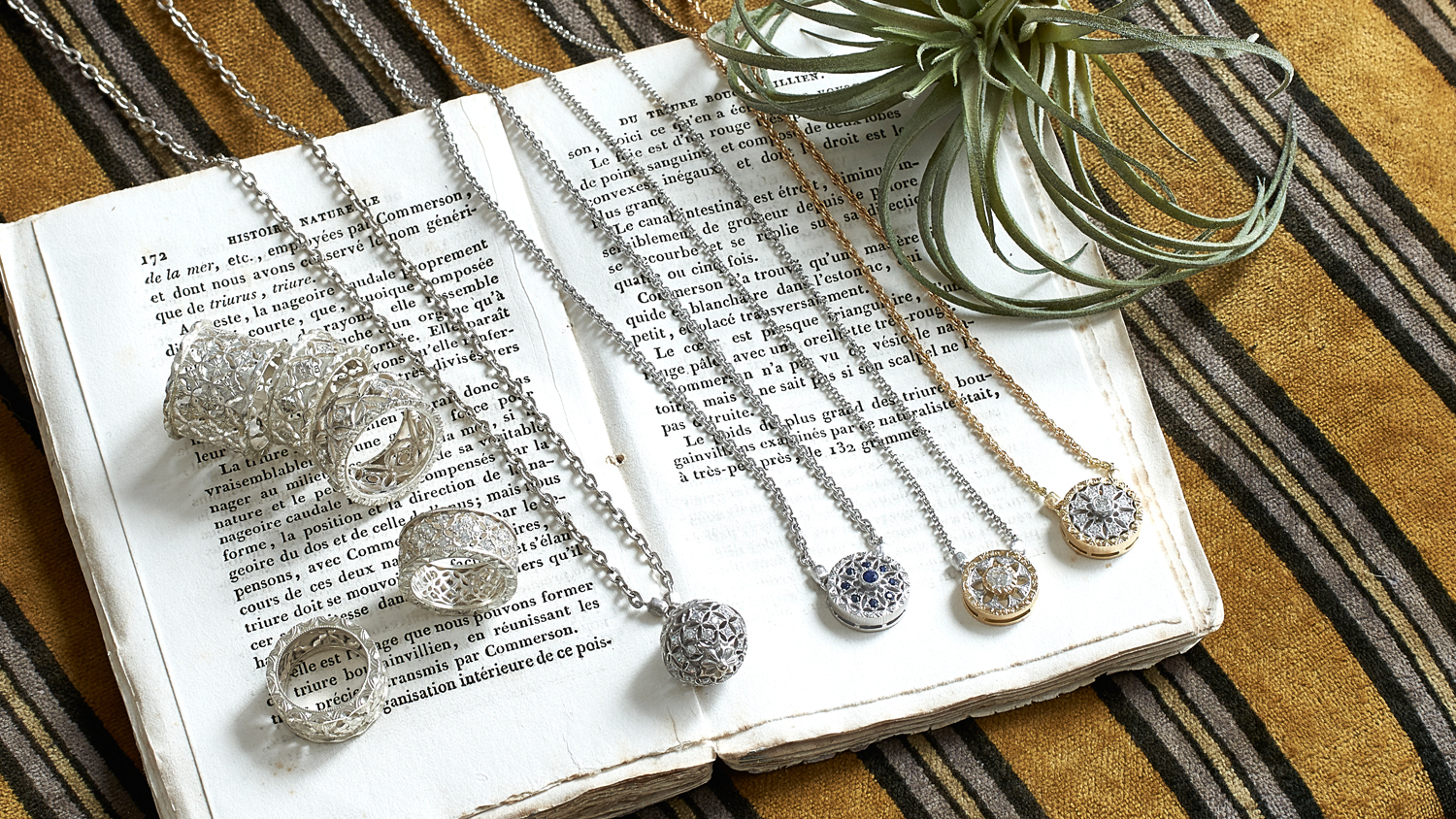 フィレンツェ透かし彫りのジュエリー