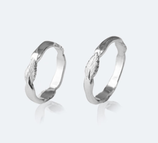 イタリア フィレンツェ彫り マリッジリング