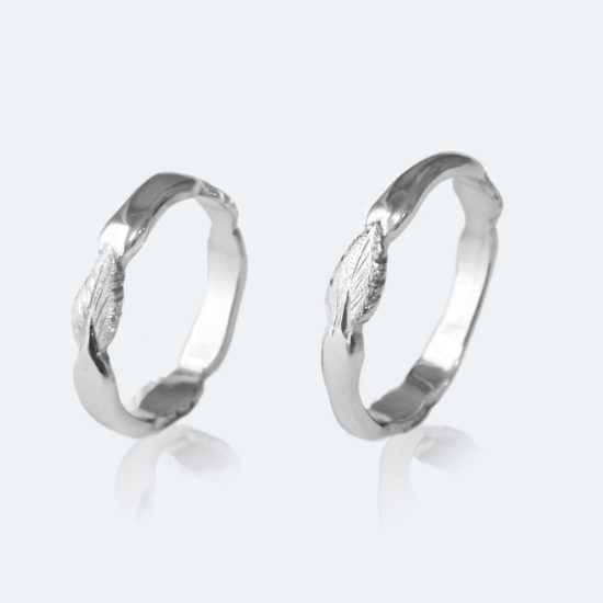 イタリア フィレンツェ彫り マリッジリング