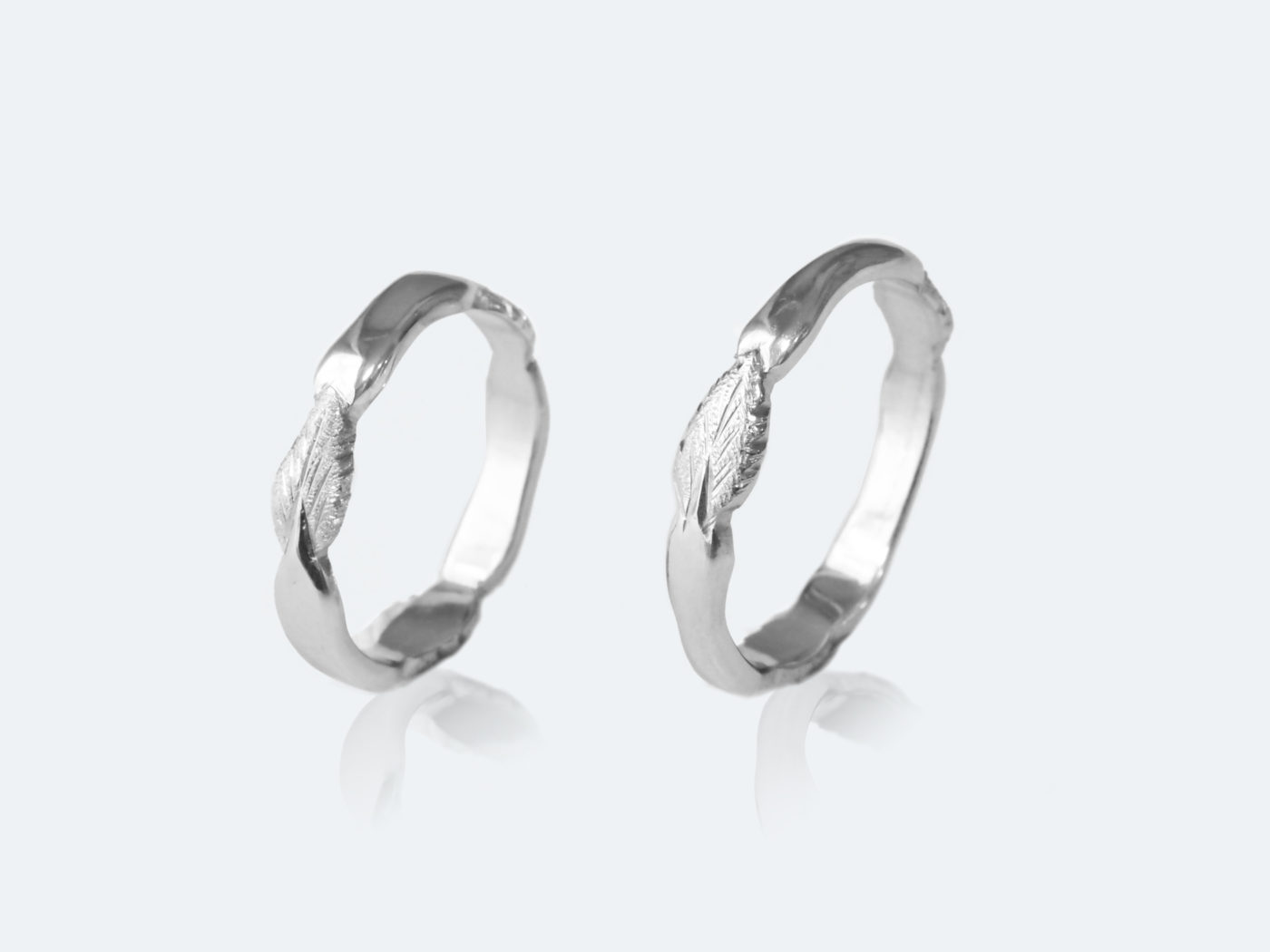 イタリア フィレンツェ彫り マリッジリング