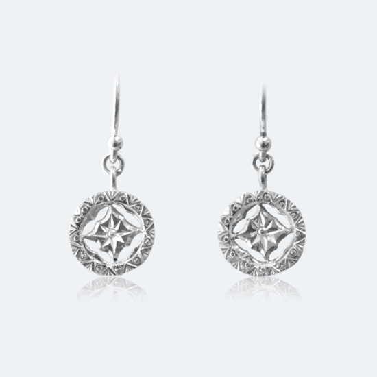 フィレンツェ透かし彫りイヤリング