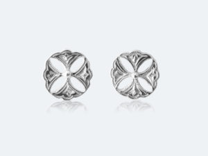 フィレンツェ彫りクロスピアス