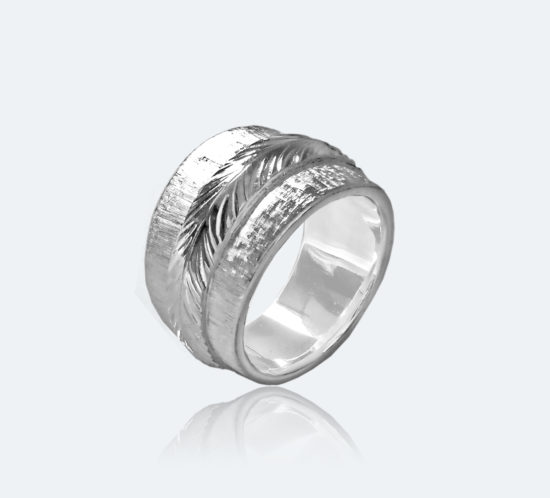 フィレンツェ彫りのメンズリング