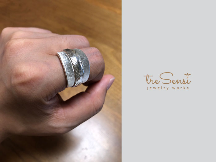 フィレンツェ彫りメンズリング